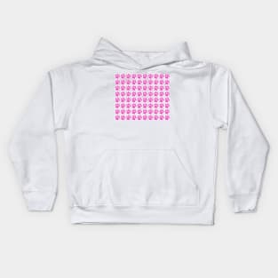 Cerise Pink Paw Prints Kids Hoodie